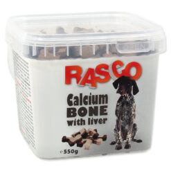 Pochúťka Rasco kosť kalciová s pečienkou 2,5cm 550g RASCO www.bohre.sk