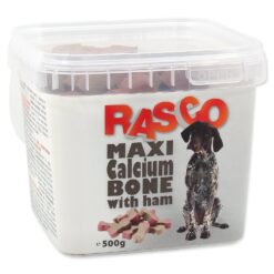 Pochúťka Rasco kosť kalciová so šunkou 6cm 500g RASCO www.bohre.sk