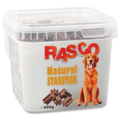 Pochúťka Rasco tyčinky natural v tvare hviezdy 2,5cm 500g RASCO www.bohre.sk