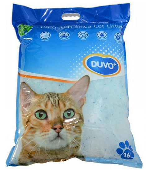 Podstielka DUVO+ pre mačky Premium silikátová 16L Duvo+ www.bohre.sk