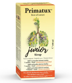 Primatux junior Sirup príchuť pomaranč 100 ml PRIMATUX www.bohre.sk