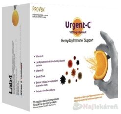 Pro-Ven Urgent-C Everyday Immune Support vrecúška so šumivým práškom 30 ks Urgent-C www.bohre.sk
