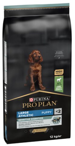 Proplan MO Dog Opti Digest Puppy Large Athletic Sensitive Digestion jahňa granule pre šteňatá 12kg PURINA Pro Plan www.bohre.sk