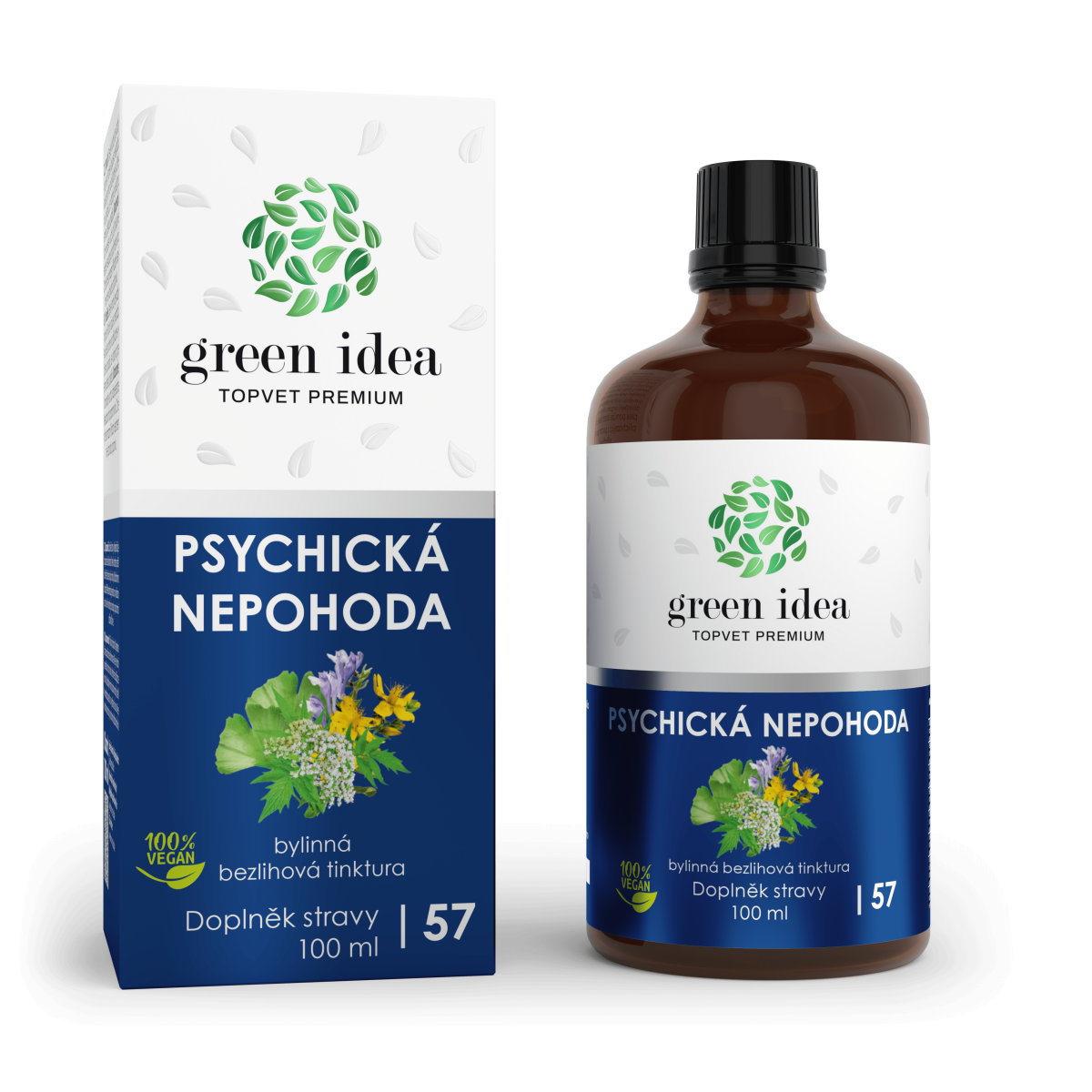 Psychická nepohoda - bezliehová tinktúra 100 ml - Green idea Green idea www.bohre.sk