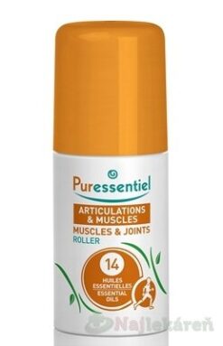 Puressentiel roll-on na boľavé svaly a kĺby 14 esenciálnych olejov 75 ml Laboratoire PURESSENTIEL www.bohre.sk