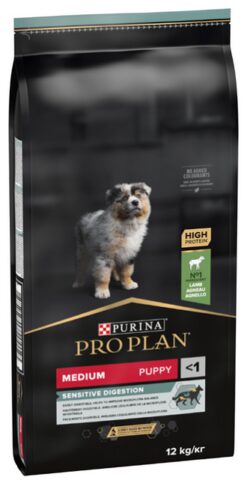 Purina Pro Plan Medium Puppy Sensitive Digestion jahňacie 12 kg PURINA Pro Plan www.bohre.sk