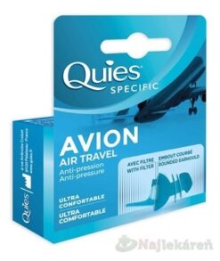 Quies AVION Chrániče sluchu do lietadla 2 ks Quies www.bohre.sk