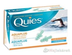 Quies Aquaplug Silikonové špunty do vody 1 pár Quies www.bohre.sk