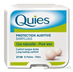 Quies Chrániče sluchu z prírodného vosku 27 dB, 8x2 ks Quies www.bohre.sk