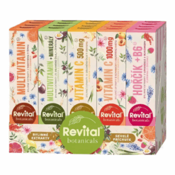 REVITAL Botanicals mix box 5 x 4 x 20 šumivých tabliet set Revital www.bohre.sk