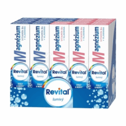 REVITAL Magnézium + B6 šumivý mix box 2 príchute set Revital www.bohre.sk