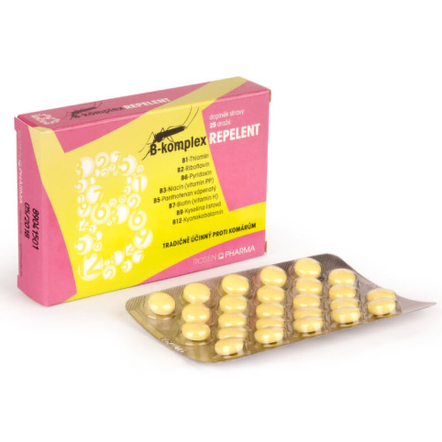 ROSENPHARMA B-komplex repelent 25 tabliet ROSENPHARMA www.bohre.sk
