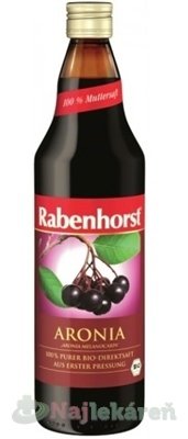 Rabenhorst Arónia 100% šťava Bio 750 ml Rabenhorst www.bohre.sk