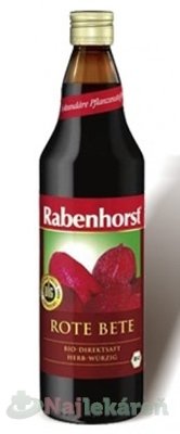 Rabenhorst Cviklová šťava Bio, 750ml Rabenhorst www.bohre.sk
