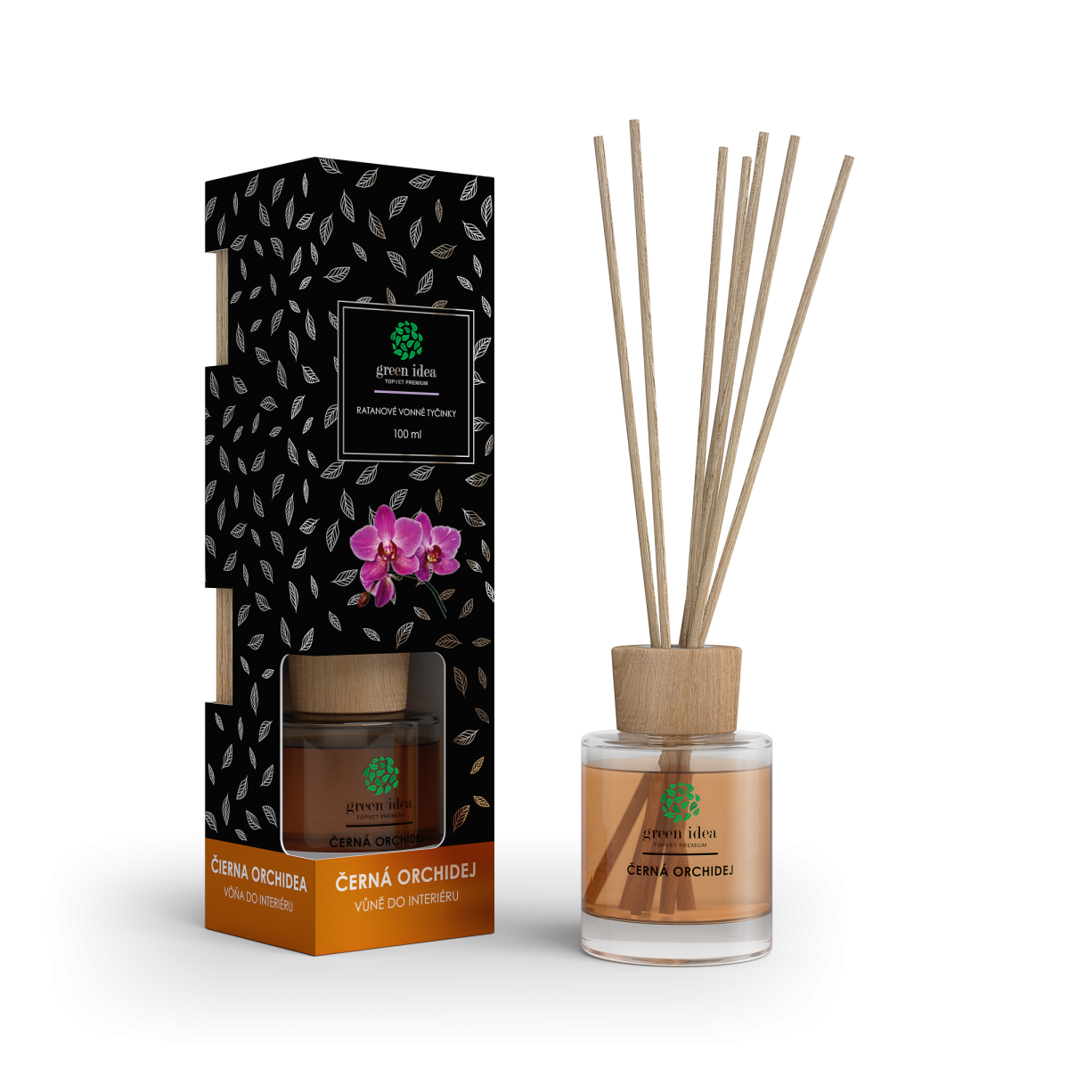 Ratanové vonné tyčinky Čierna orchidea 100 ml - Green idea Green idea www.bohre.sk