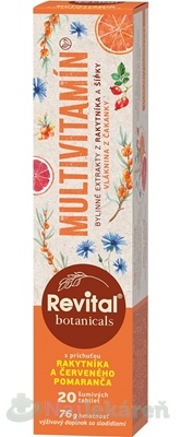 Revital Botanicals MULTIVITAMÍN 20 šumivých tabliet Vitar www.bohre.sk