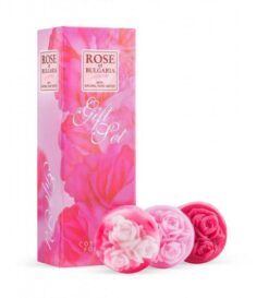 Rose of Bulgaria Súprava mydiel s ružou - 3x30 g Rose of Bulgaria www.bohre.sk