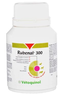 Rubenal 300mg pri chronickej nedostatečnosti obličiek u väčších psov 60tbl Vetoquinol www.bohre.sk