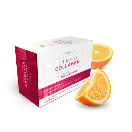 SALUTEM Dermocollagen provenus prášok vo vrecúškach s pomarančovou príchuťou 30 kusov ProVenus www.bohre.sk