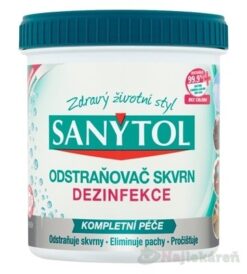 SANYTOL DEZINFEKCIA ODSTRAŇOVAČ ŠKVŔN 450g Sanytol www.bohre.sk