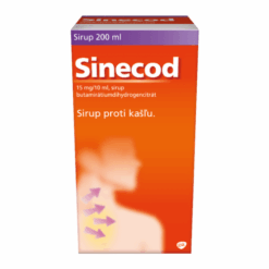 SINECOD Sirup proti suchému a dráždivému kašľu 200 ml Sinecod www.bohre.sk