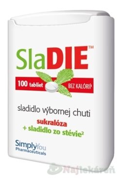 SLADIE nízkokalorické tabletové sladidlo 100tbl Simply You www.bohre.sk