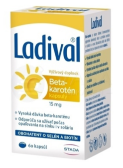STADA Ladival Beta - karotén 15mg/60cps Ladival www.bohre.sk