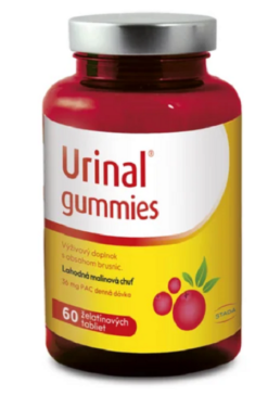 STADA Urinal gummies želatínové tablety, príchuť malina 60tbl Stada www.bohre.sk