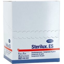 STERILUX ES Sterilný 5 x 5cm 25 x 2 kusy Hartmann www.bohre.sk