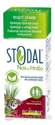 STODAL Nos a Hrdlo sirup 150 ml Boiron www.bohre.sk