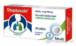 STOPTUSSIN  tablety na kašeľ 30 tbl Stoptussin www.bohre.sk