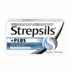STREPSILS Plus 24 tvrdých pastiliek Strepsils www.bohre.sk