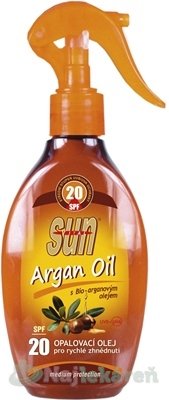 SUN ARGAN OIL opaľovací OLEJ SPF 20 200ml Sun Argan Oil www.bohre.sk