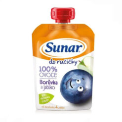 SUNAR Do ručičky ovocná kapsička čučoriedka 4m+ 100 g SUNAR www.bohre.sk