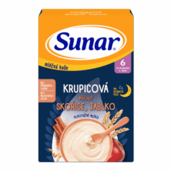 SUNAR Mliečna kaša krupicová na dobrú noc škorica jablko 6+ 210 g SUNAR www.bohre.sk