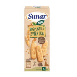 SUNAR Roztopašné zvieratká bio sušienky 4 x 40 g SUNAR www.bohre.sk