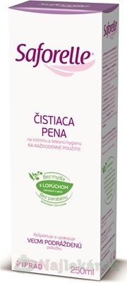 Saforelle  ČISTIACA PENA 250ml Saforelle www.bohre.sk