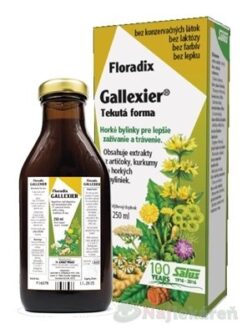 Salus Gallexier tekutá forma na detoxikáciu organizmu a podporu imunity 250 ml Floradix www.bohre.sk