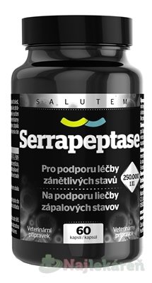 Salutem Serrapeptase 250 000 I.U. 60 kapsúl Salutem Pharma s.r.o. www.bohre.sk