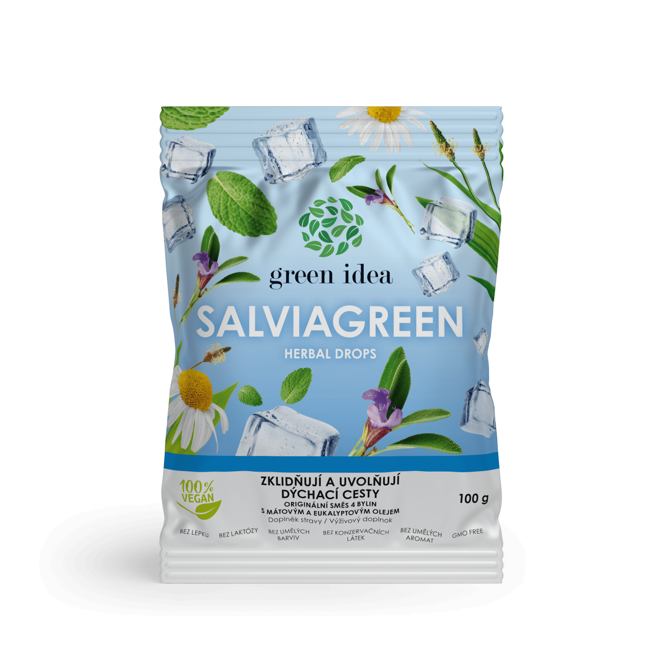 Salviagreen - bylinné cukríky 100 g - Green idea Green idea www.bohre.sk