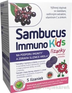 Sambucus Immuno kids lízátka 5 ks Sambucus www.bohre.sk
