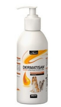 Šampón Dermatisan proti lupinám pre psy a mačky 250ml Dermatisan www.bohre.sk