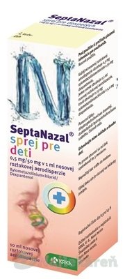 Septanazal sprej pre deti 10 ml Septanazal www.bohre.sk