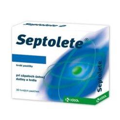 Septolete tvrdé pastilky 30 pastiliek Septolete www.bohre.sk