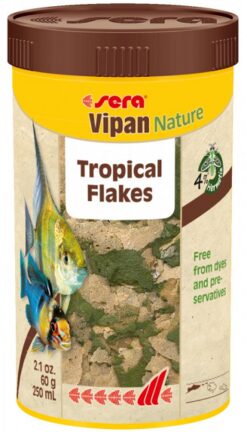 Sera Vipan Nature základné vločkové krmivo pre akváriové ryby 250ml SERA www.bohre.sk
