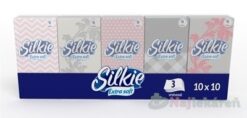 Silkie Extra soft hygienické vreckovky 3-vrstvové papierové 10 x 10 ks 100 ks Velvet care www.bohre.sk