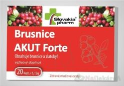 Slovakiapharm Brusnice Akut Forte 20 kapsúl Slovakiapharm www.bohre.sk