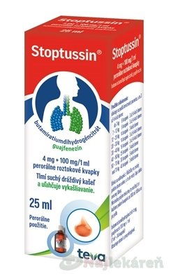 Stoptussin kvapky na dráždivý kašel 25 ml Stoptussin www.bohre.sk