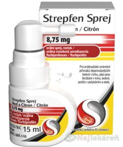 Strepfen Sprej Med a Citrón 8,75 mg 15ml Strepfen www.bohre.sk