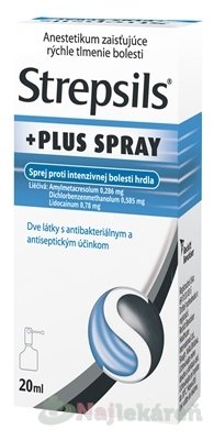 Strepsils PLUS SPRAY na bolesť hrdla 20 ml Strepsils www.bohre.sk